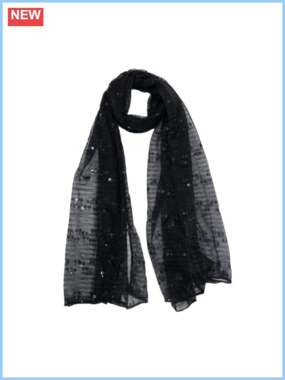 Sequin Shawl Wrap for Evening Dresses Polyester Neck Scarf